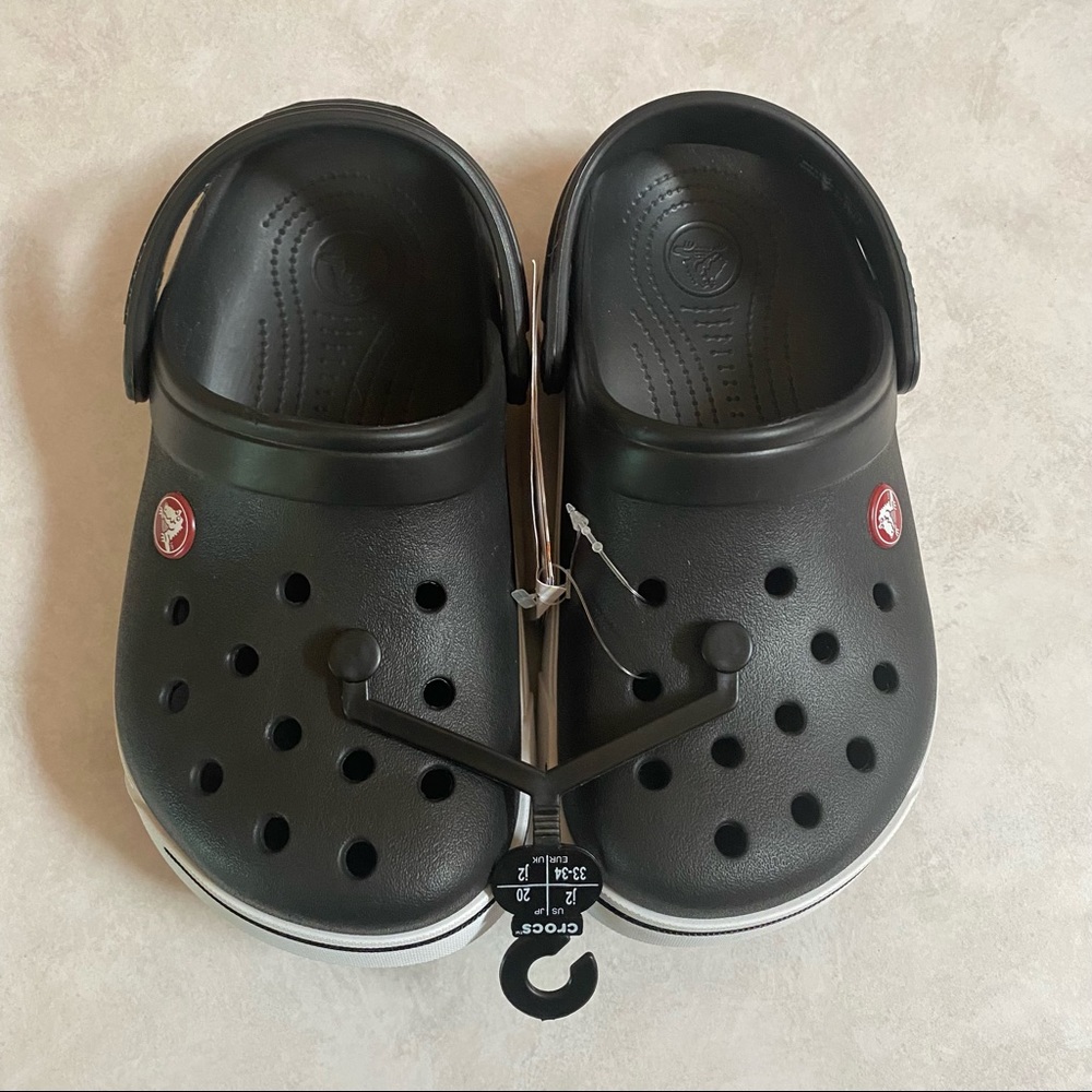 NWT Black Crocs